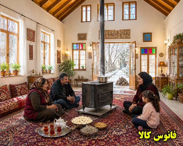 بخاری چوبی سایز بزرگ