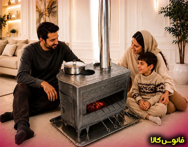 بخاری هیزمی خانگی